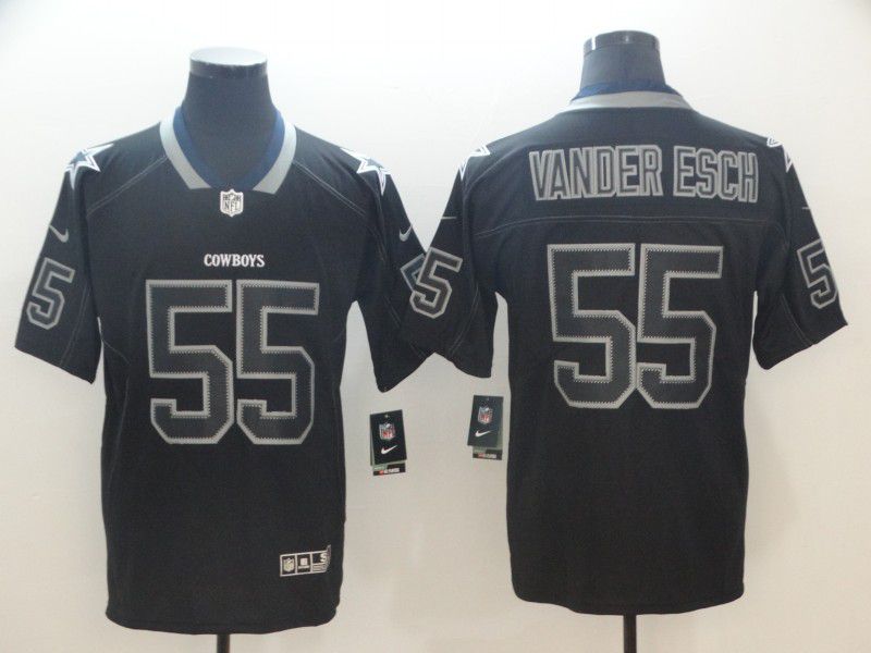 Men Dallas Cowboys #55 Vander esch Nike Lights Out Black Color Rush Limited NFL Jersey